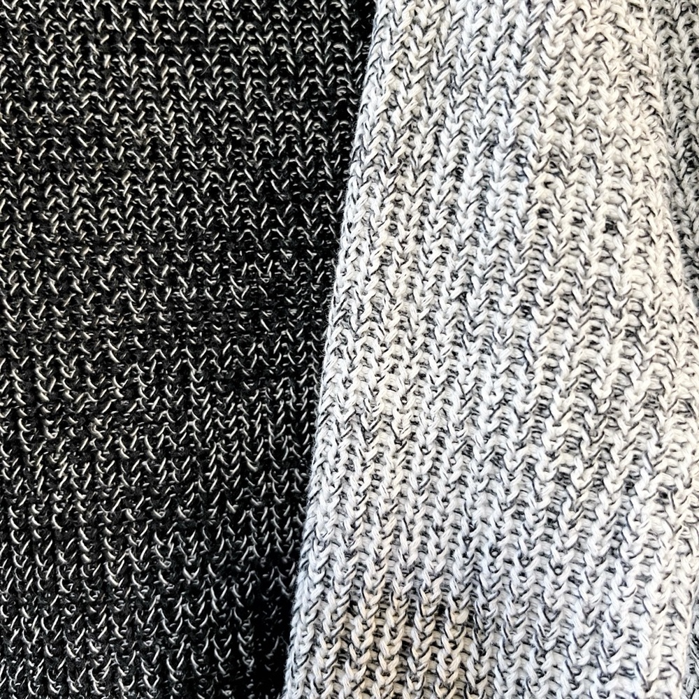 2x 100% Cotton Ribbed Knit Fisherman Sweater | Black/White, Cream/Black | F21 - Picture 4 of 16